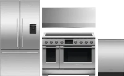 4 Piece Package Includes Refrigerator, Range, Hood And Dishwasher